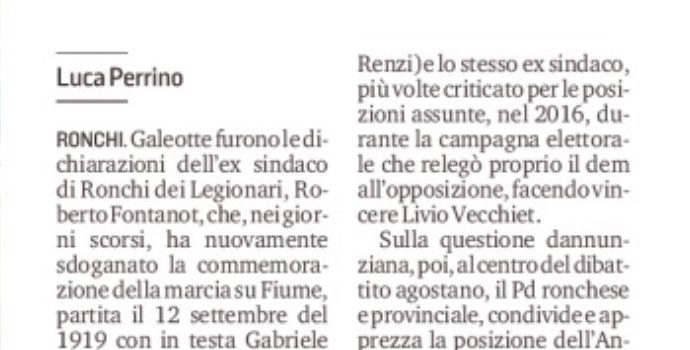 Moretti e il Pd locale: «Fontanot svogliato, dovrebbe dimettersi»