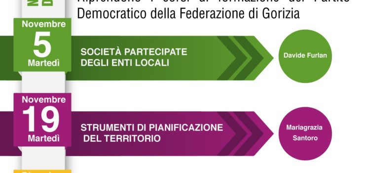 CLASSE DEMOCRATICA: riprendono i corsi di formazione