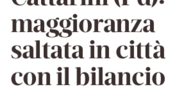 Monfalcone – Cattarini “Maggioranza saltata in città con il bilancio”