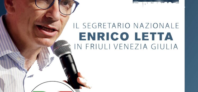 Il 23 settembre Enrico Letta in Friuli Venezia Giulia